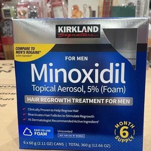 Kirkland Signature Minoxidil Foam for Men - Blue and White